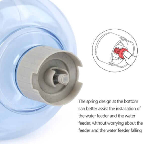 Automatic Water Dispenser Large Capacity Pet Feeder Small Dog Food Bowl Cat Feed - Picture 4 of 6